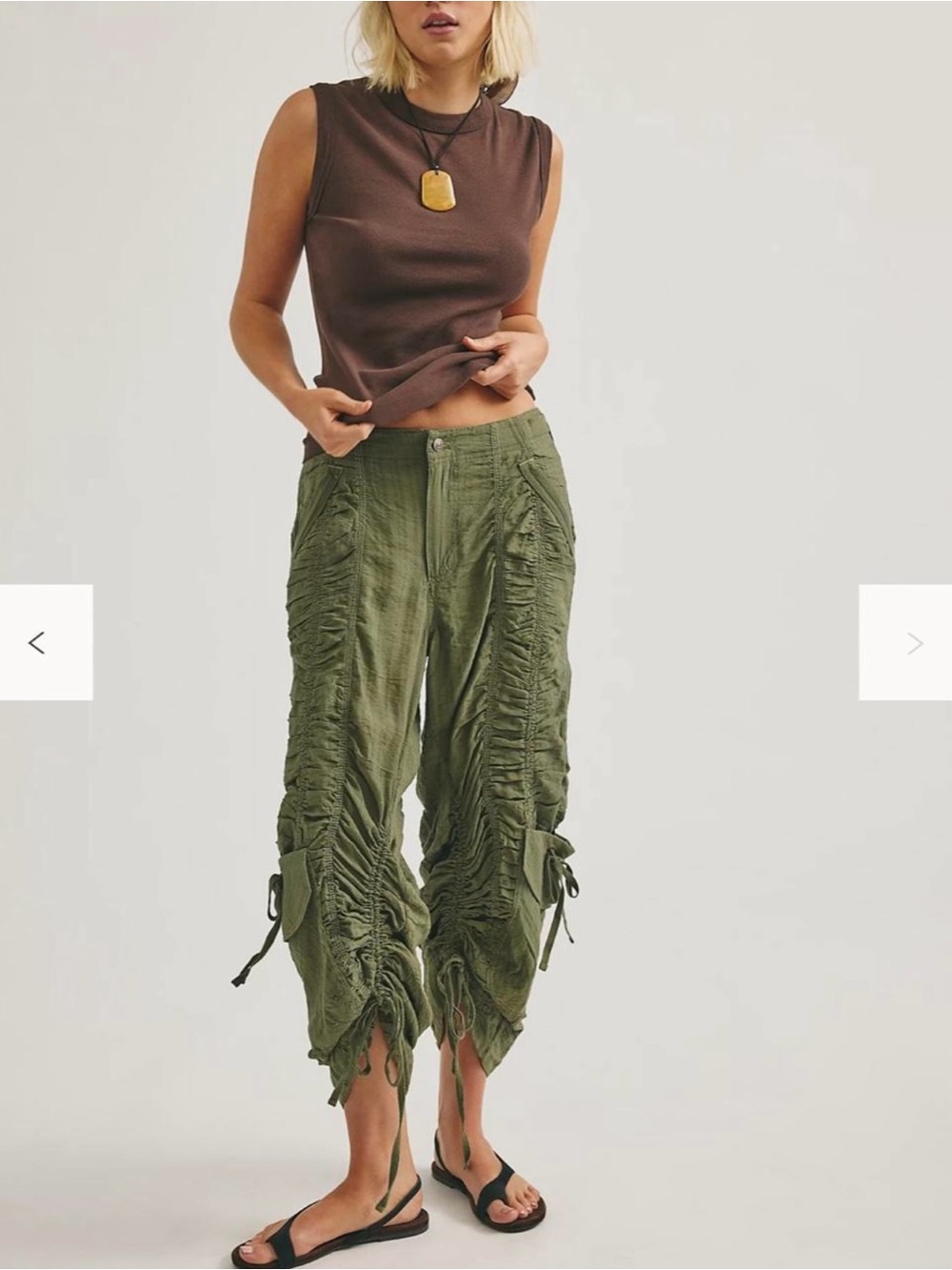 Free people We The Free Atlas tank top in color Chocolatier